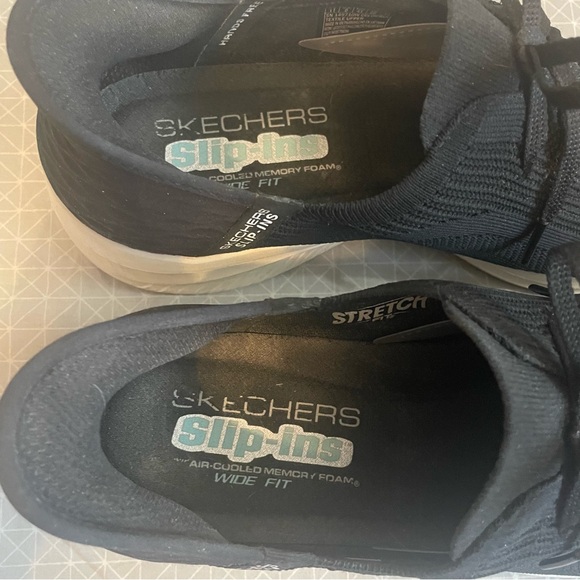 Skechers Slip-Ins Ultra Flex 3.0 Stretch Fit Black Sneakers 11W - Picture 4 of 6